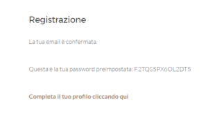 guida alla registrazione e utilizzo password